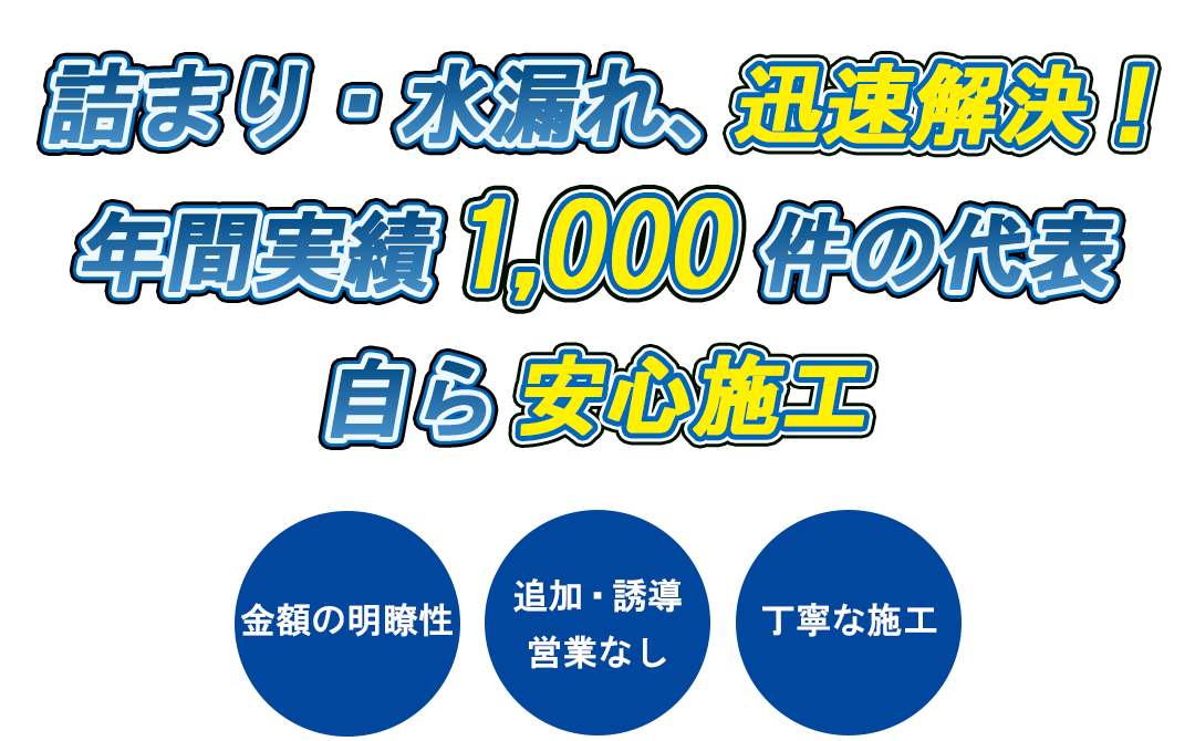 トイレつまり 水漏れ 水道管水漏れ 排水つまり 蛇口水漏れ